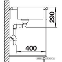 Кухонная мойка Blanco Andano 400/400-IF/A (с клапаном-автоматом)