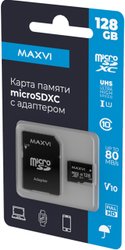 microSDXC 128GB MSD128GBC10V10 (с адаптером)