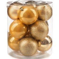 Елочная игрушка Ausini VT25-04005-1 (золото, 12 шт)