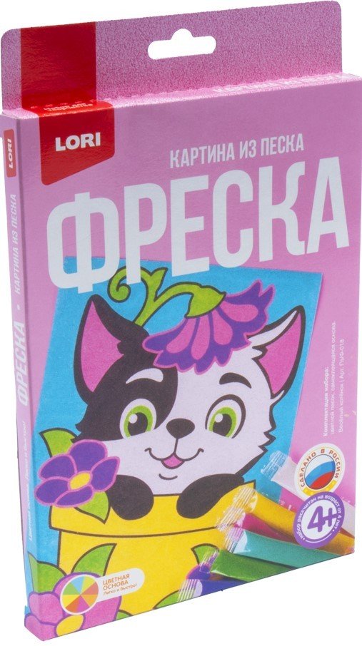 

Фреска Lori Фреска. Картина из песка Веселый котенок Пзф-018