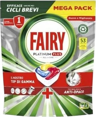 

Капсулы для посудомоечной машины Fairy Platinum Plus Все в 1 Лимон (53 шт)