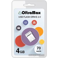 USB Flash OltraMax 70 4GB (белый)