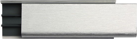 

Плинтус Thermoplast Italo Wap 3 м (блестящий браш алюминий)