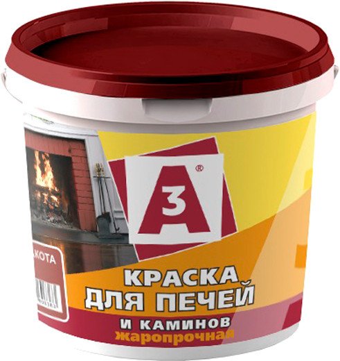 Краска А3 Для печей и каминов 1.3 кг (терракота)