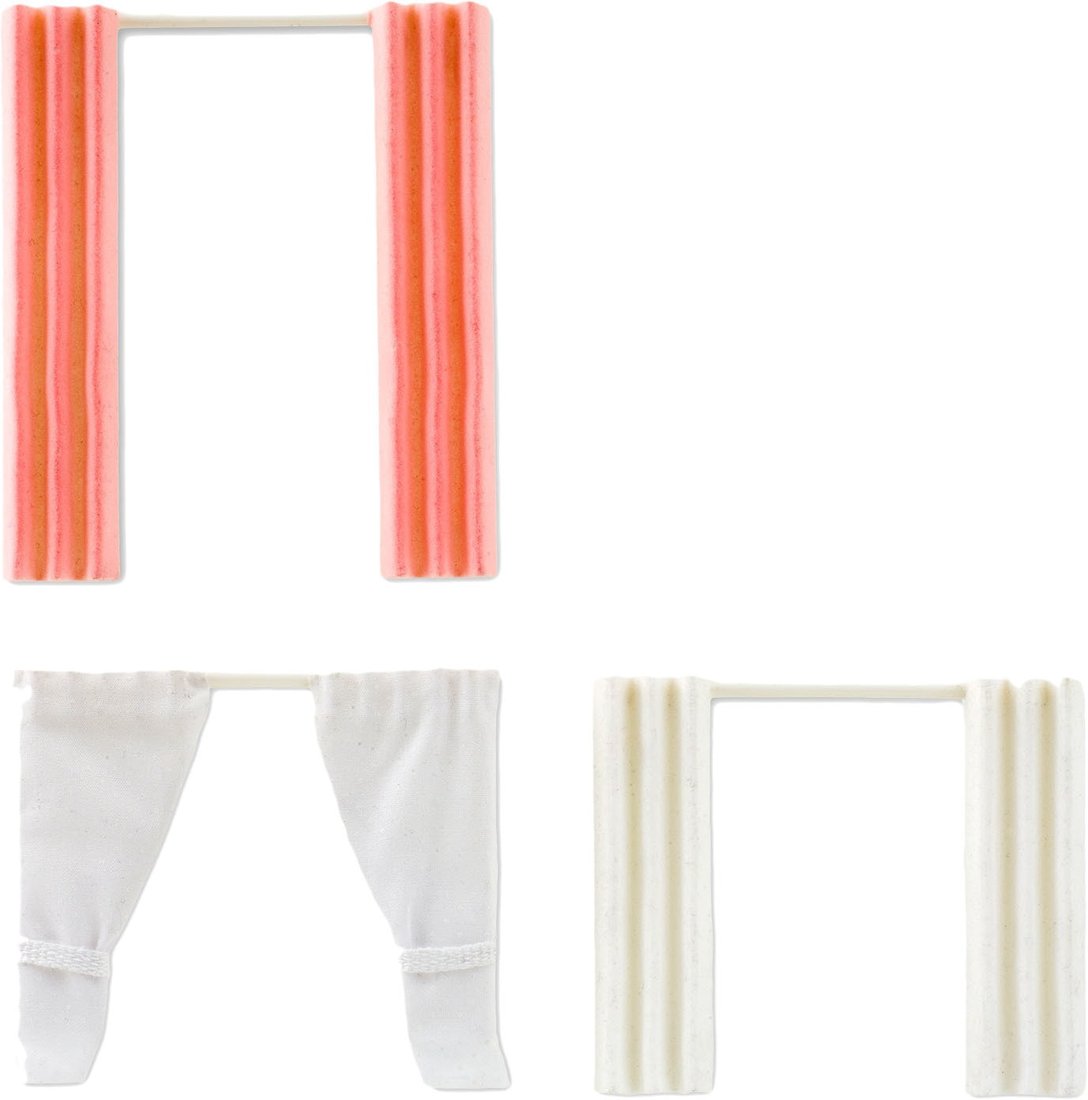 

Аксессуары для кукольного домика Lundby Набор из трех видов штор 60403600