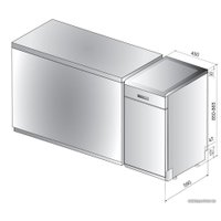 Отдельностоящая посудомоечная машина Hotpoint-Ariston HSFO 3T223 W