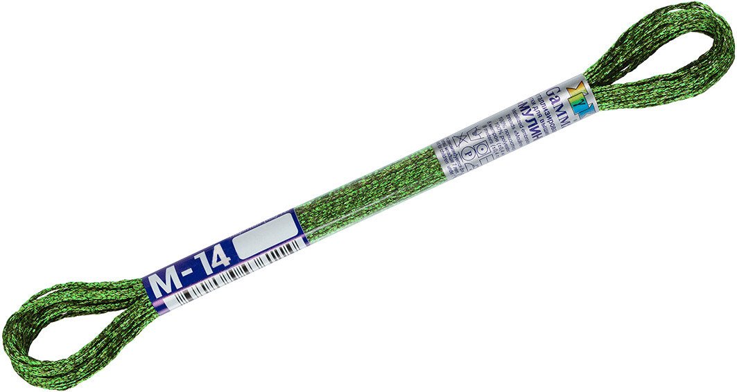 

Нитки для вышивания Gamma М-14 8 м (салатовый)