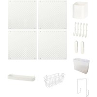 Органайзер для хранения Swed House с перфорированной доской 64.02.7140 (белый)