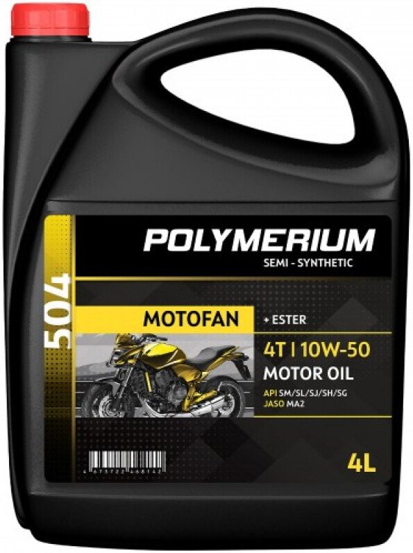 Моторное масло Polymerium Motofan 504 10W-50 4T 50л