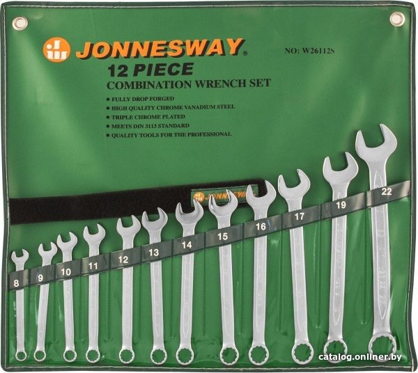 Набор ключей Jonnesway W26112S (12 предметов)