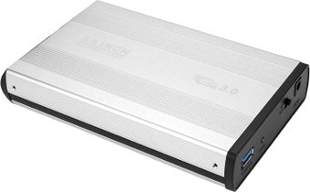 USBTOP SATA – USB3.0 (серебристый, с блоком питания)