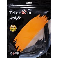 Кабель Telecom TE023-CU0.5-3M (3 м ,черный)