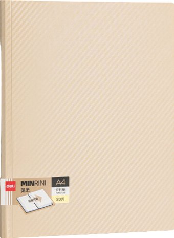 Папка для бумаг Deli Minrini PQ60120 с файлами (бежевый)