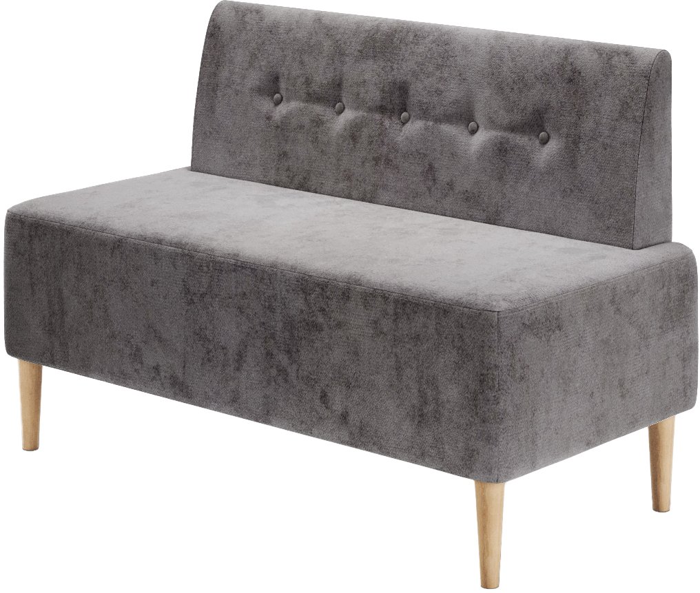 

Диван Mio Tesoro Четт 2-х местный (микровелюр/серый №23)