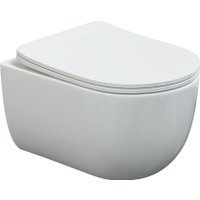 Унитаз подвесной Berges Wasserhaus Ventas Black Rimless + Visam Slim 525 EX-043324 (с сиденьем)