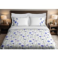 2-спальный комплект постельного белья с евро простыней ЧПТУП "АЛетто" 2-сп с Европростыней Василек