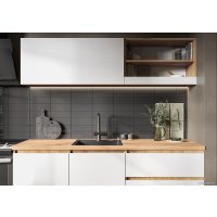 Готовая кухня Стендмебель Хелен 1.7 (белый/дуб крафт золотой) в Гомеле