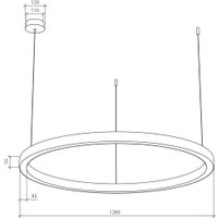Подвесная люстра Byled HALO-RN-WH-4555-72-WW