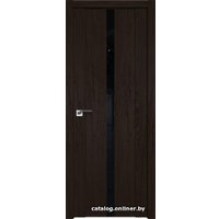 Межкомнатная дверь ProfilDoors 2.04XN L 90x200 (дарк браун, стекло lacobel черный лак)