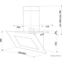 Кухонная вытяжка TEKA DVT 60 Black (40483480)