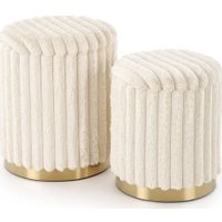 Пуфик Halmar Fido (кремовый/золотой)