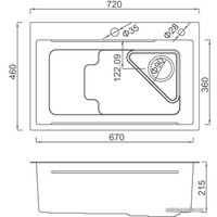 Кухонная мойка Gappo GS7246
