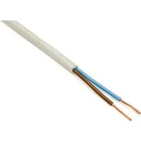 Провод силовой ККЗ ПВСн 2x1 (белый)