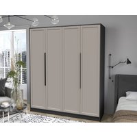 Шкаф распашной Интерлиния Концепт Тренд КТ-Ш4 (антрацит/луна)