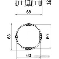 Кольцо для подрозетника OBO Bettermann ZU 12-PR 2003742