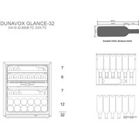 Винный шкаф Dunavox DAVG-32.80DSS.TO