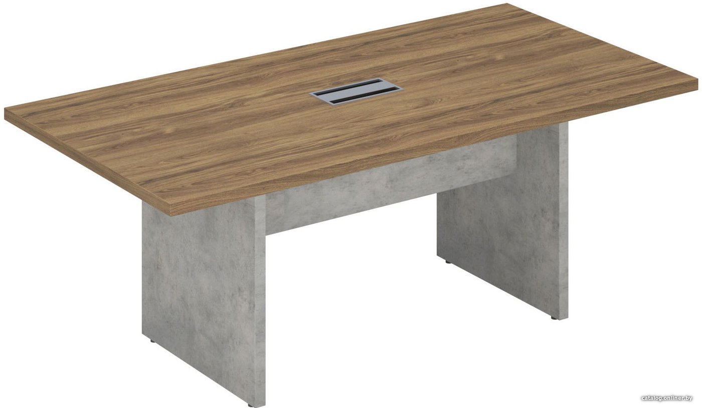 Офисный стол для переговоров Norden Wood&Stone СФ-531101 (дуб чарльстон/чикаго светло-серый)