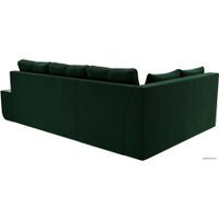 Угловой диван Mebelico Амадэус 109684 (левый, велюр, зеленый)