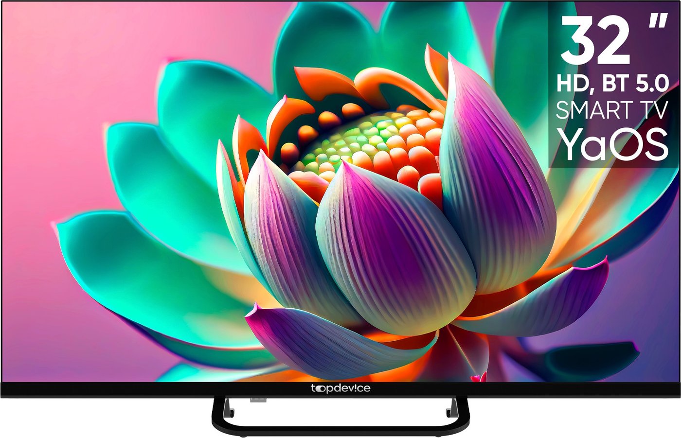 Телевизор Topdevice 32 SMART TV YаOS (черный)
