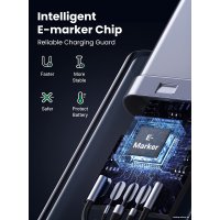 Кабель Ugreen US535 15311 USB Type-C - USB Type-C (1 м, черный)