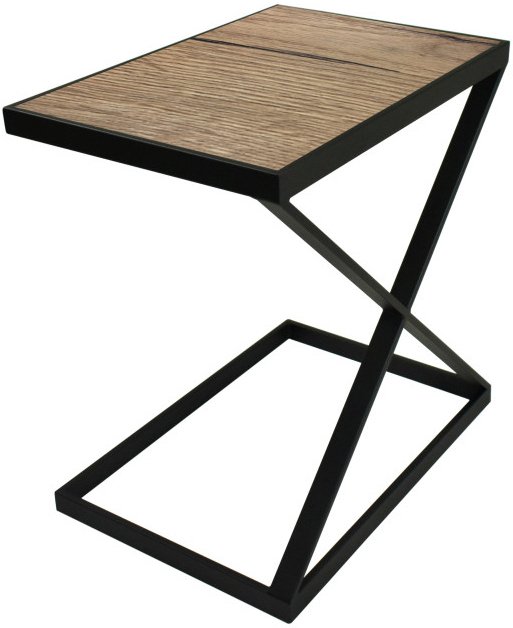 

Приставной столик Гальваник ПГ-53 (дуб галифакс натуральный/эмаль черный муар)