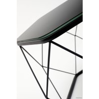 Журнальный столик RasGar Арена (черный/стекло черное)