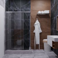 Душевой уголок Maroni Stile Chromo-GLS 100x80 Щ0000063968