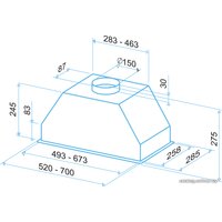 Кухонная вытяжка Best P 780 XS 70 [07E02066]