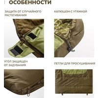 Спальный мешок RSP Outdoors Chill 400 BIG L (225x100 см, молния слева)