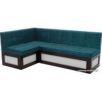 Угловой диван Мебель-АРС Нотис левый 187x82x112 (сине-зеленый Star Velvet 43 Black Green)