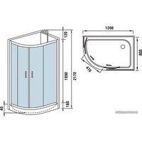 Душевая кабина WeltWasser WW500 Werra 1201 R