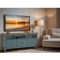 Тумба Mio Tesoro Сага 3 ящика 2.08.03.090.16 (темно-бирюзовый/ясень)