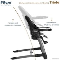 Высокий стульчик Pituso Triola (черная рама/черный)