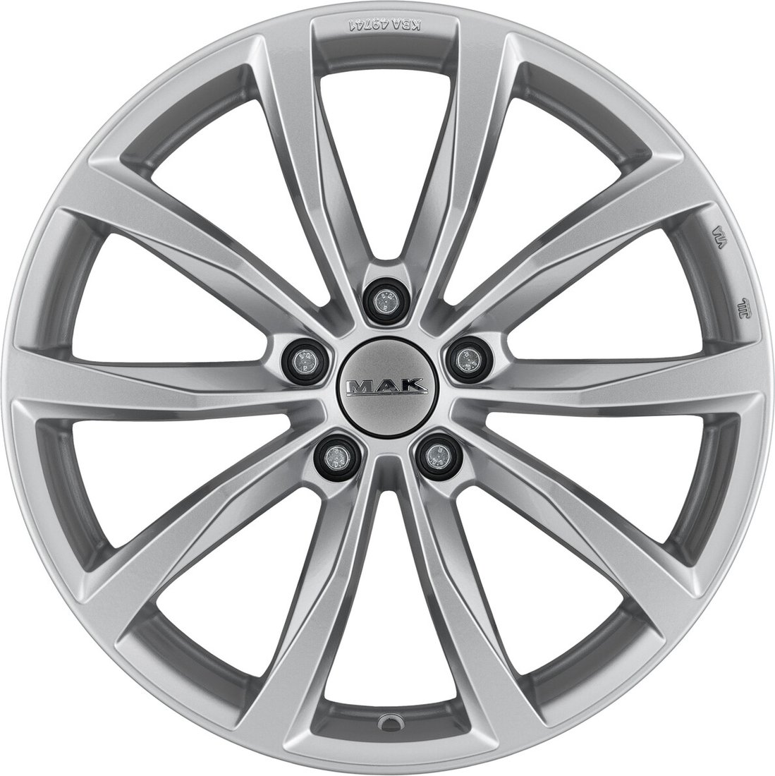 

Литые диски MAK Wolf 18x8" 5x112мм DIA 57.1мм ET 30мм Silver