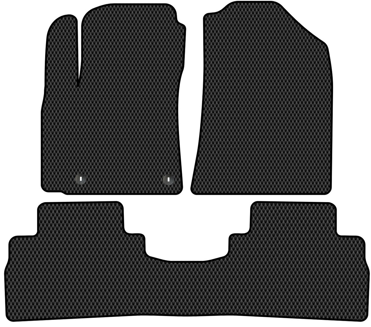 

Комплект ковриков для авто Alicosta Kia Soul III (хэтчбек 5 дв / SK3) 2019 - Н.В. задний цельный (черный, ромб)