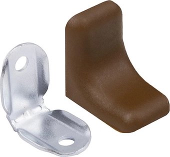 Уголок монтажный Речицкий метизный завод С металлической основой и пластиковой крышкой (орех)