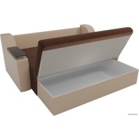 Диван Лига диванов Сенатор 100721 140 см (коричневый/бежевый)