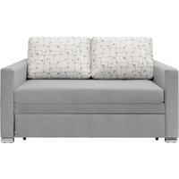 Диван Krones Афродита 195x120 (велюр/жаккард серый/рисунок молочно-серый)