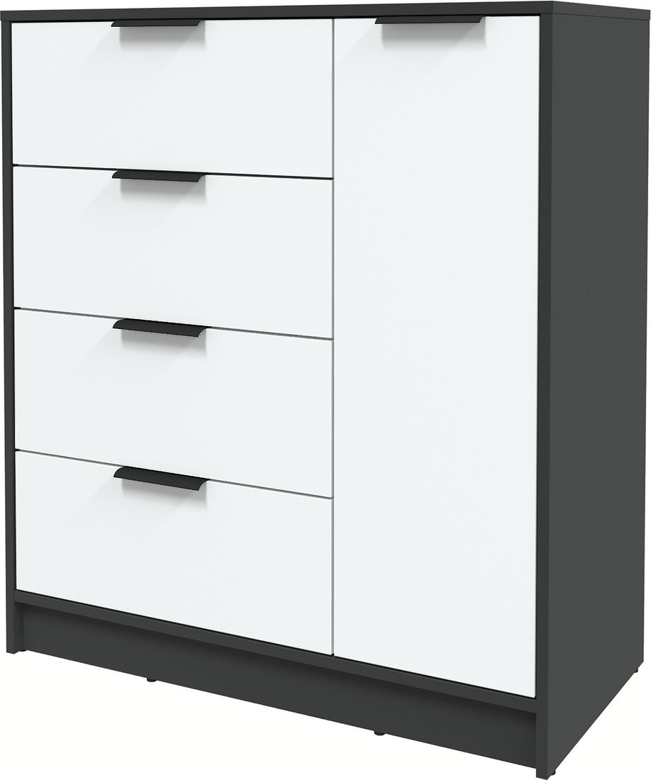 

Тумба Интерлиния Концепт КТ-Т90 Глосс (антрацит/белый)