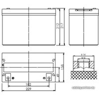 Аккумулятор для ИБП Powerman CA12500/UPS (12В/50 А·ч)